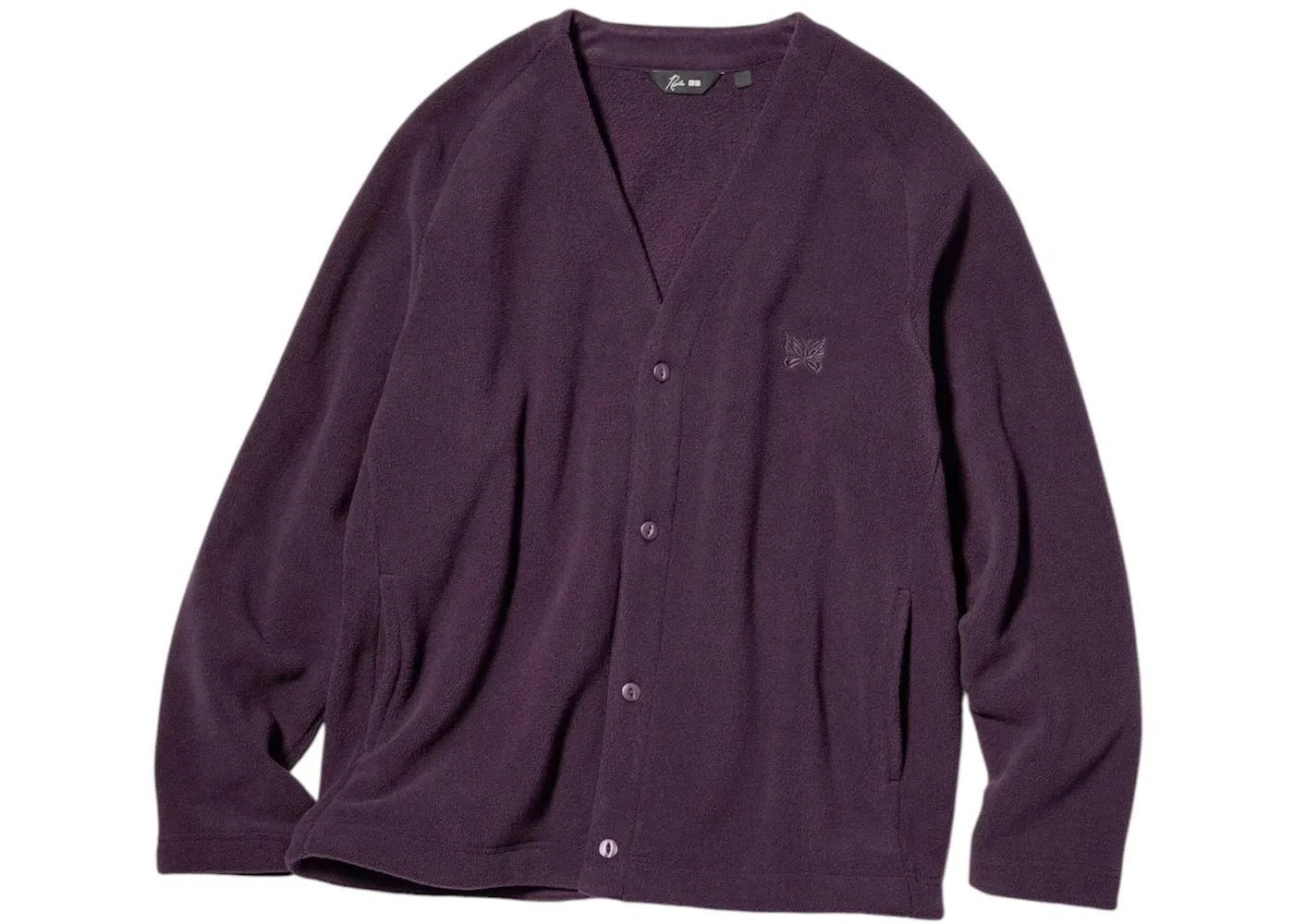 Женский кардиган из флиса Needles Cardigan Uniqlo, Purple