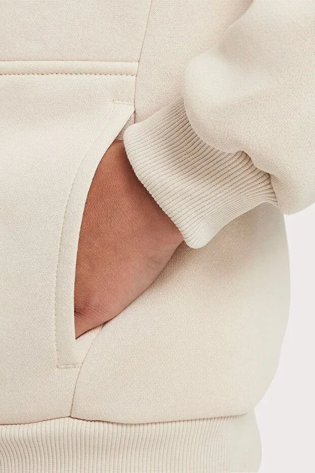 Детское худи для девочек с длинным рукавом Nike, Nude Color — фото 4