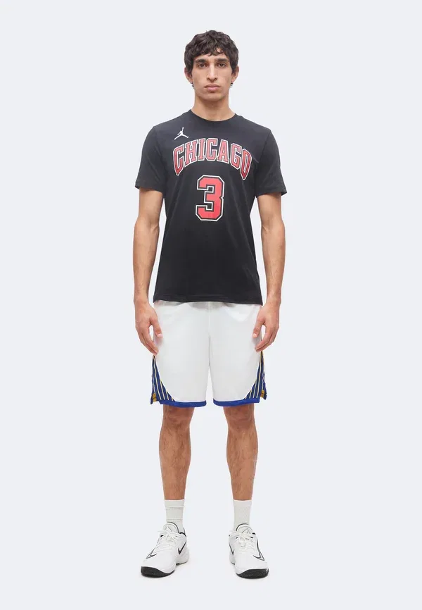 Футболка хлопковая Nba Chicago Bulls Tee Josh Giddey - Club Wear, Nike Performance, черный — фото 2