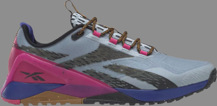 Кроссовки wmns nano x1 adventure 'gable grey pursuit pink' Reebok, серый - фото