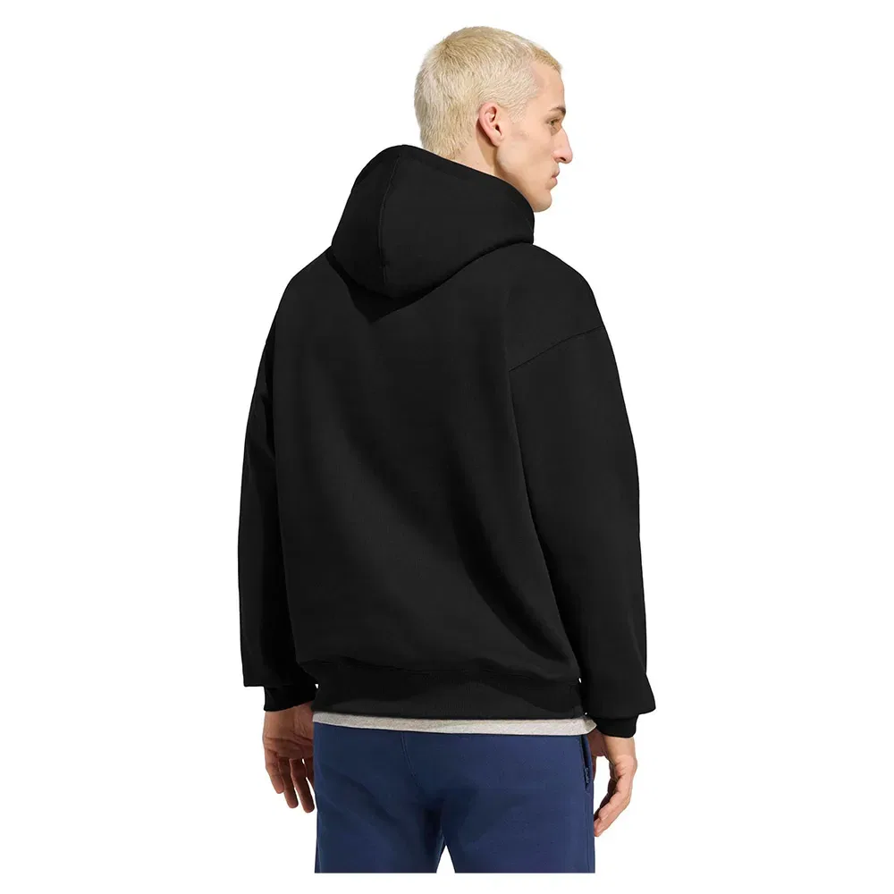 Худи свободного кроя Trefoil Essentials Adidas Originals, черный — фото 2