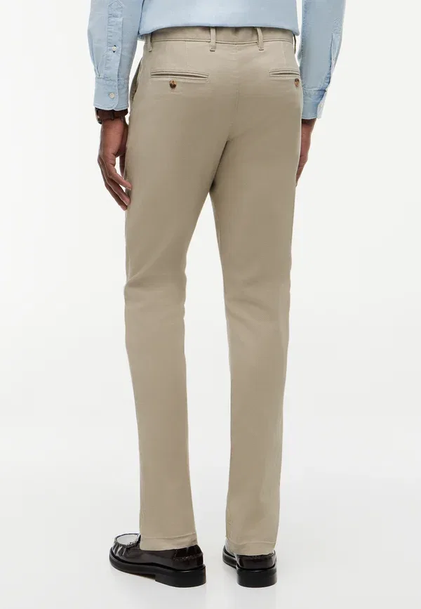 Брюки из хлопка с эластаном Bleecker Tommy Hilfiger, Batique Khaki, хаки — фото 3
