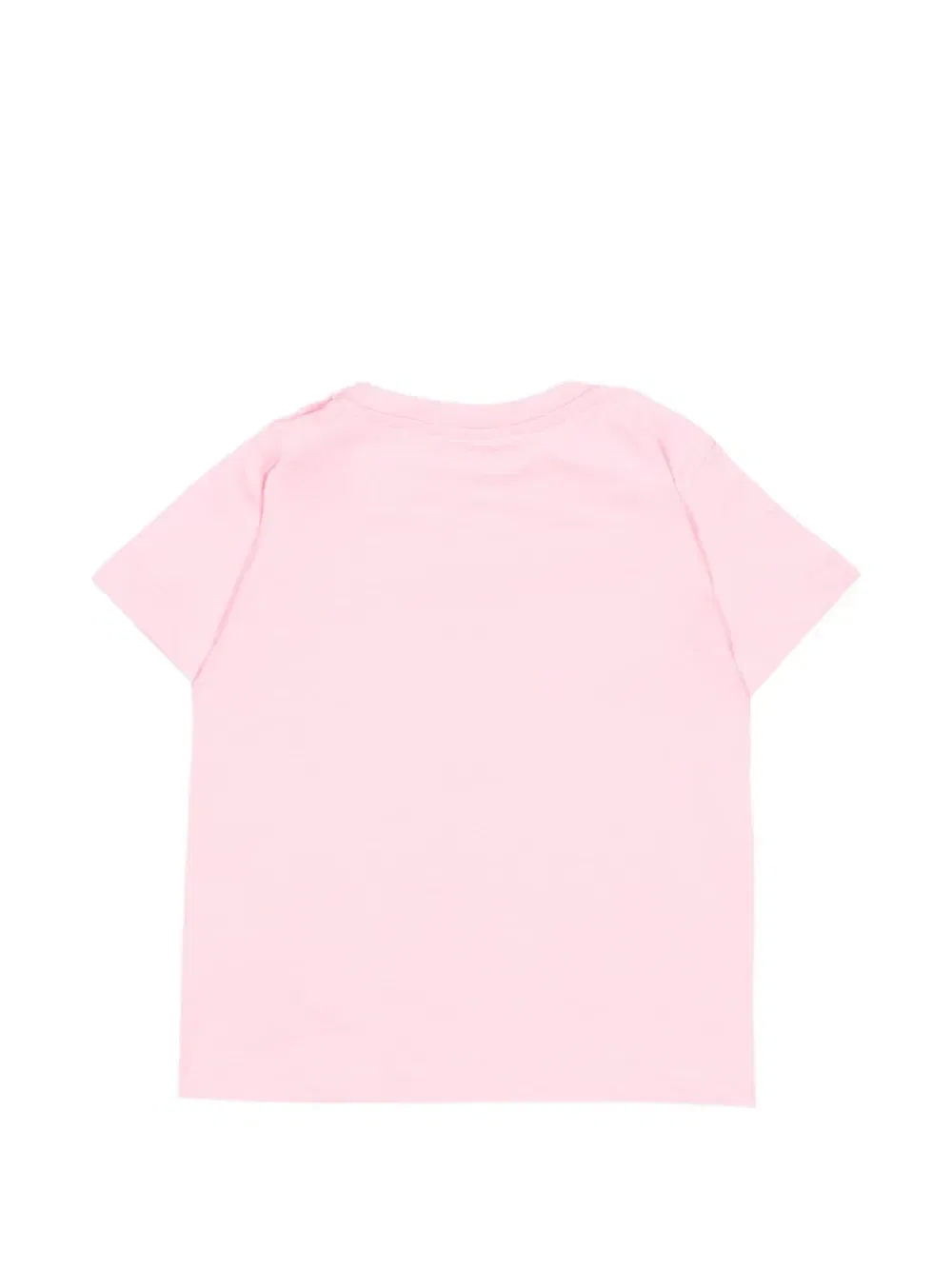 Футболка из хлопка с логотипом Versace Kids, розовый — фото 2