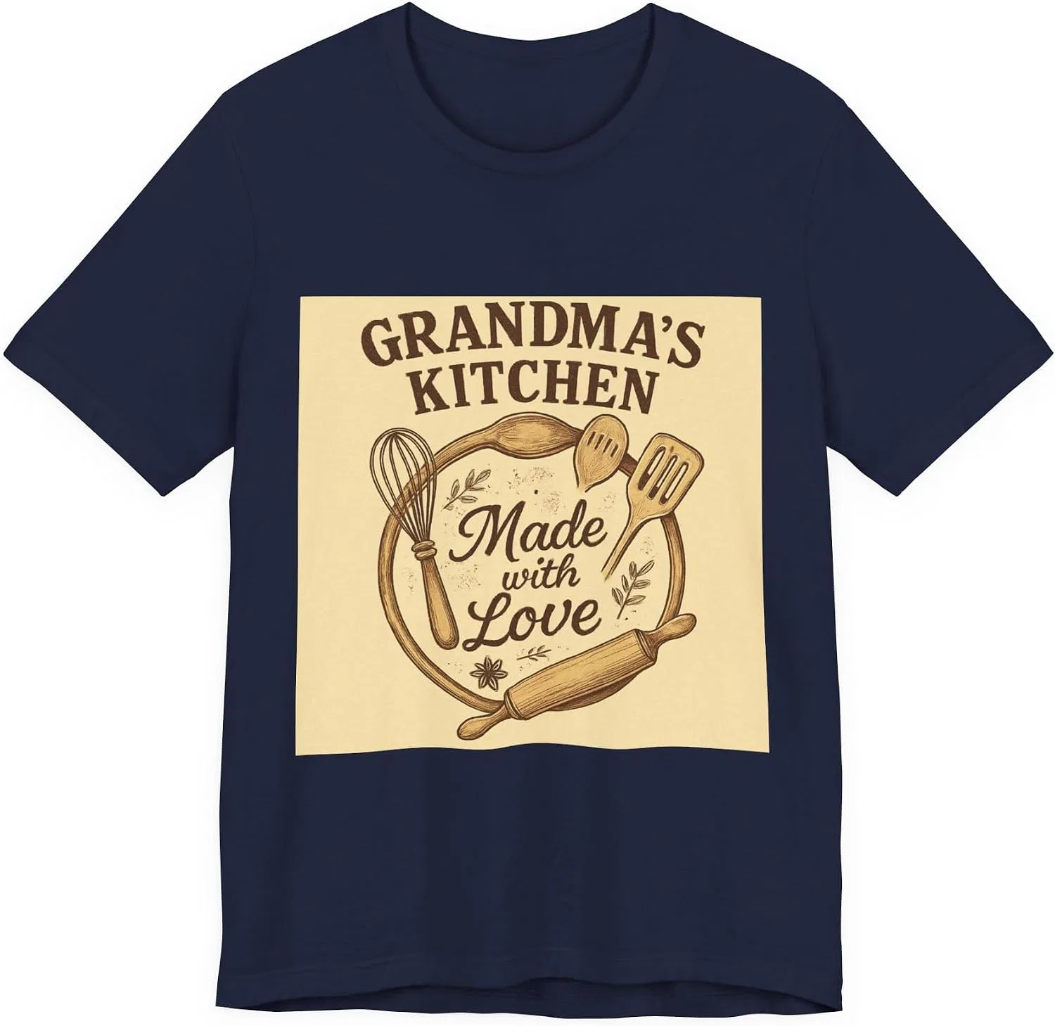 Женская футболка с принтом Grandma's Kitchen Bella+canvas, Navy