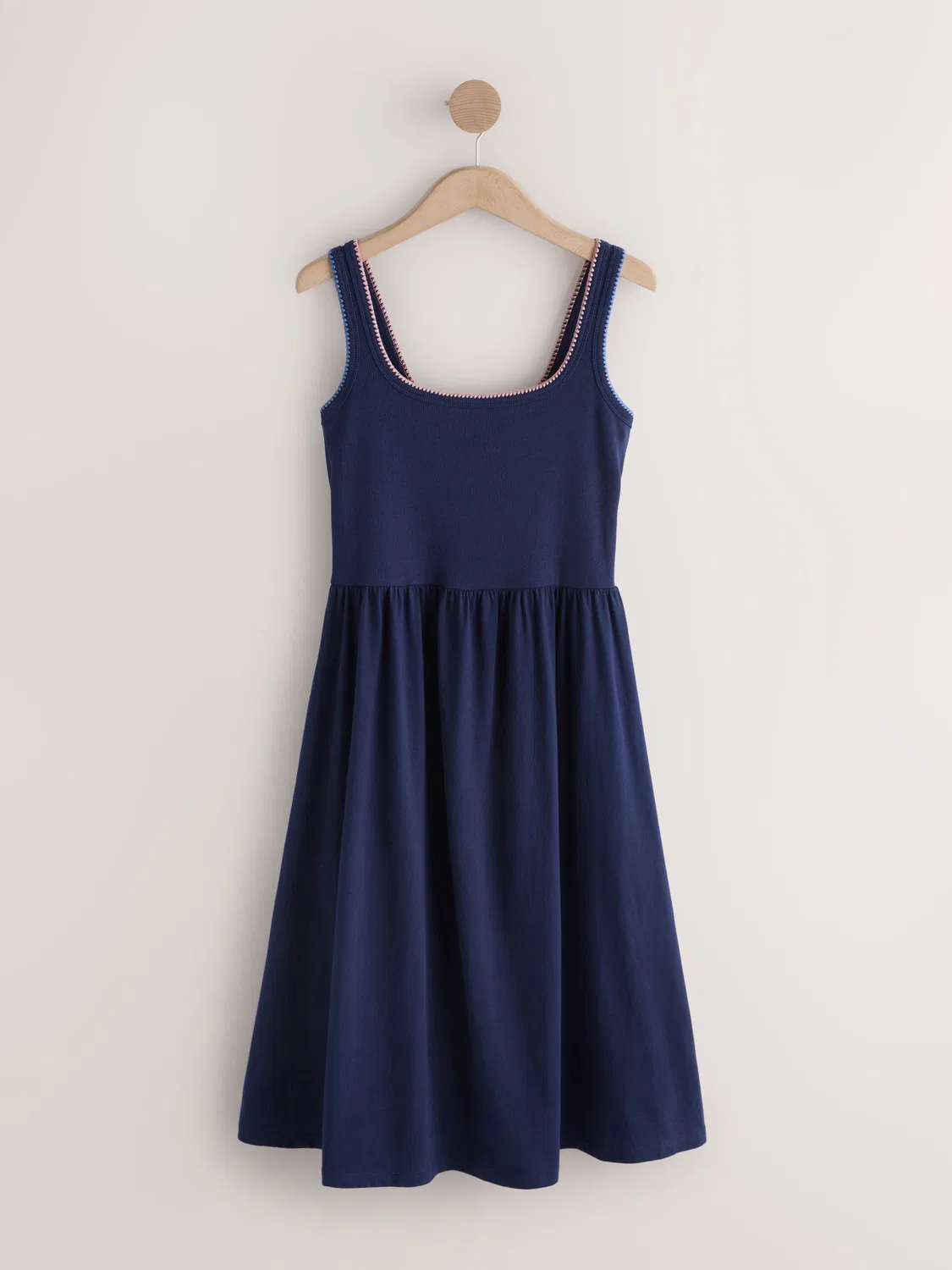 Платье миди джерси Navy Blue Next — фото 4