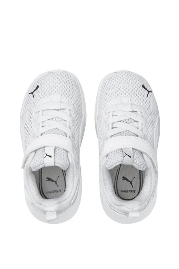 Детские кроссовки для девочек текстильные Anzarun Lite Ac Inf Puma, White — фото 4