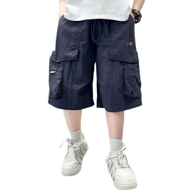 Детские шорты для мальчиков с принтом Navy Blue YALU