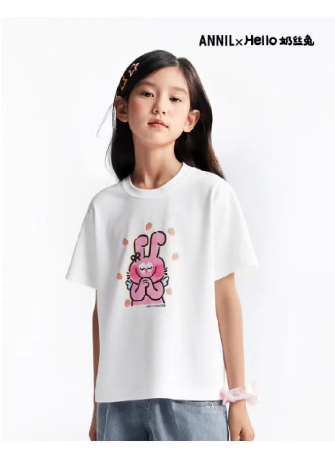 Футболка с принтом Hello Kitty Annil, бежевый