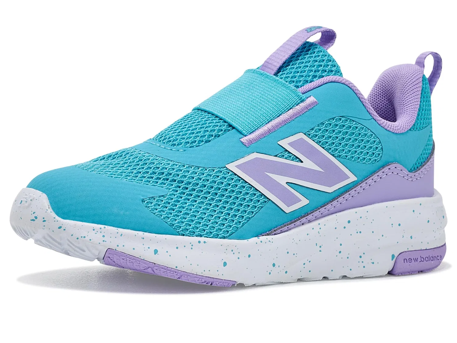 Кроссовки 468 Slip-On (для младенцев и малышей) New Balance Kids, Blue Glaze/Lilac Glo