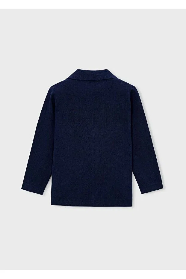 Детский кардиган для мальчиков с длинным рукавом Mayoral, Navy Blue — фото 3