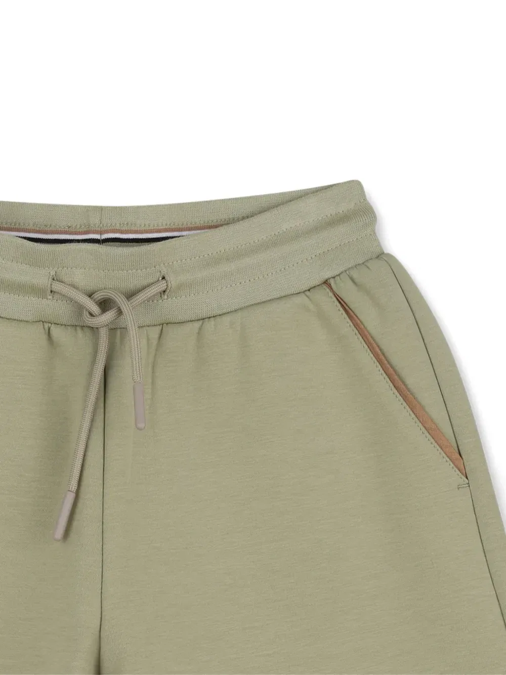 Шорты-бермуды с кулиской Boss Kidswear, зеленый — фото 3