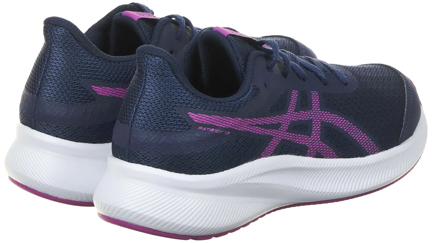 Детские кроссовки для девочек с амортизацией Patriot 13 Gs ASICS, Blue Expanse Bold Magenta — фото 4