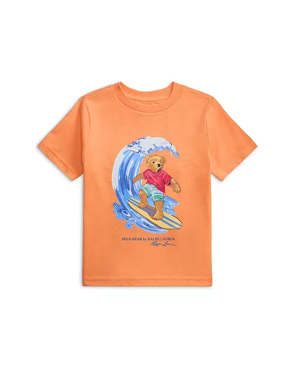 Детская футболка с принтом Polo Bear by Ralph Lauren, Poppy