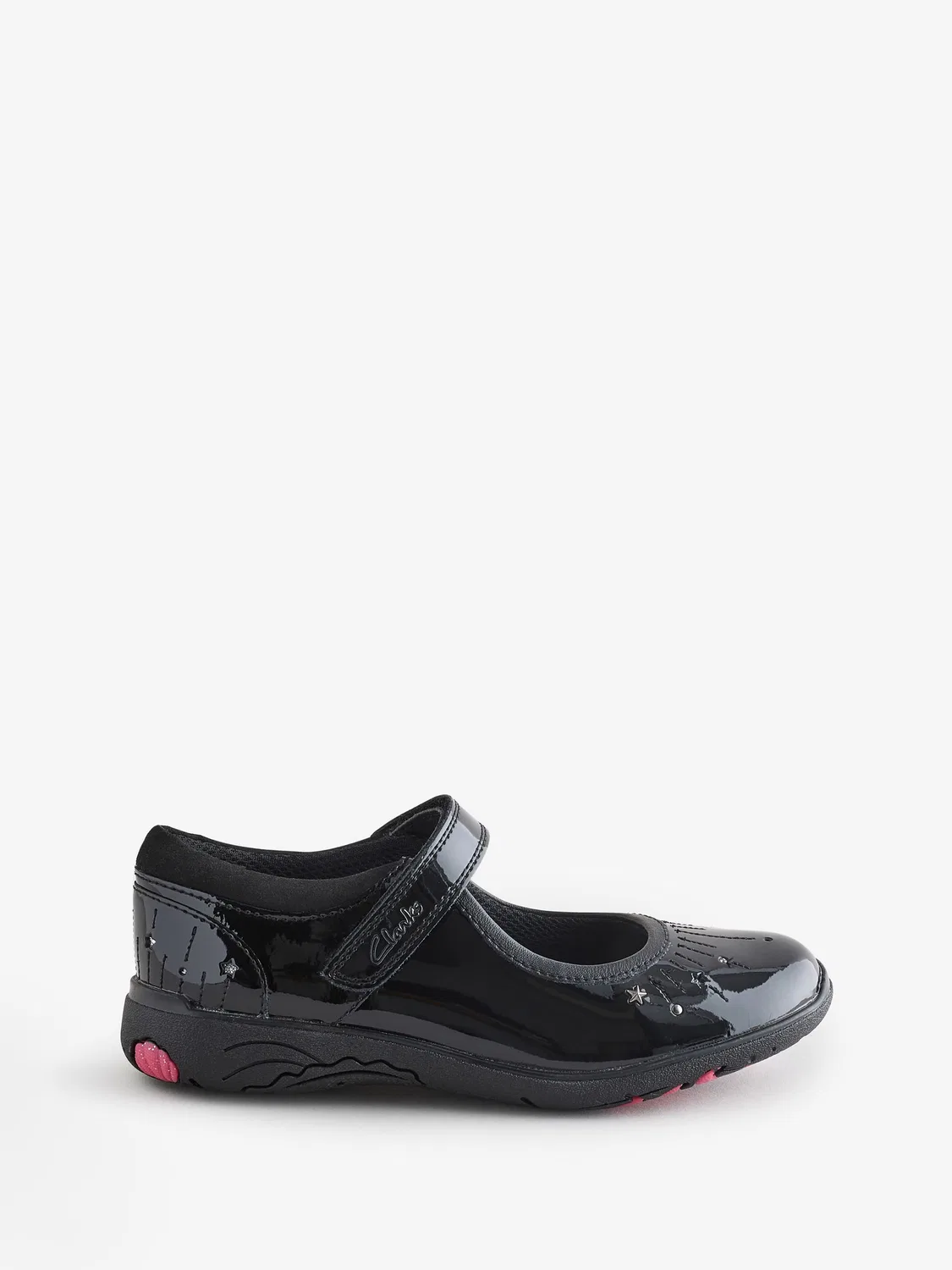 Туфли Clarks Relda Wish Мэри Джейн, лакированные, черный