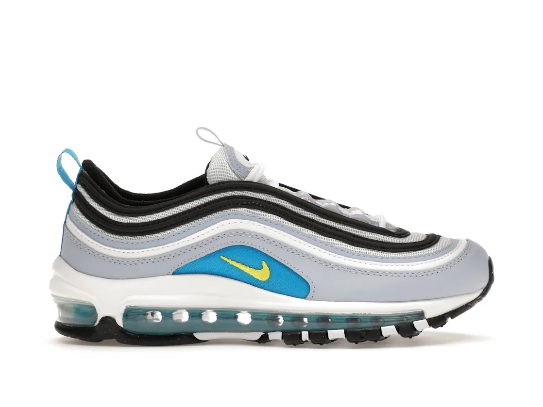 Детские кроссовки Lifestyle Nike Air Max 97, Blue Whisper/White/Opti Yellow