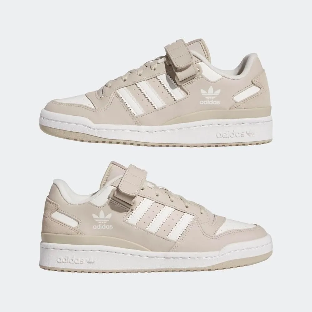 Мужские кроссовки Adidas Forum Low, бежевый/белый/черный — фото 4