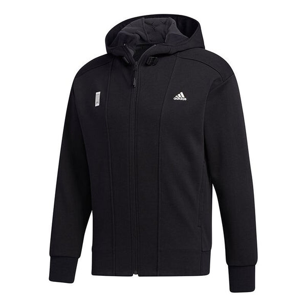 

Куртка Men's adidas logo Hooded Jacket Black, черный