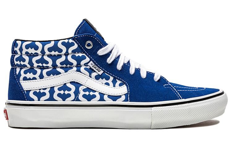 Кроссовки Vans Skate Grosso Mid Supreme Monogram S Logo Royal