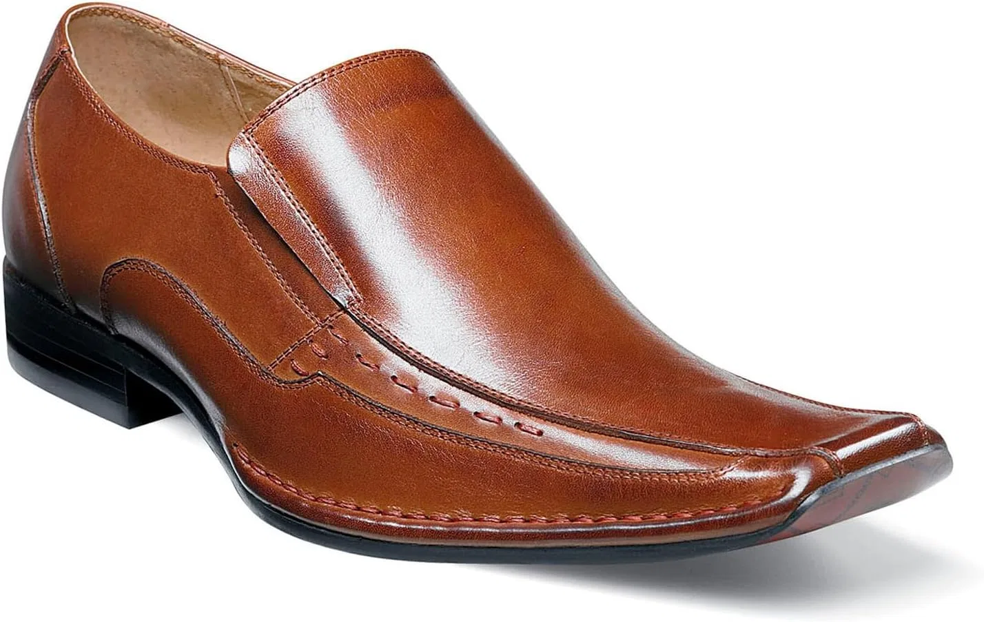 Мужские слипоны STACY ADAMS Templin Bicycle Toe Slip On, Cognac — фото 2