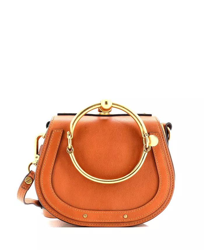 

Маленькая кожаная сумка-кроссбоди Small Nile Pre-Owned Chloe, коричневый