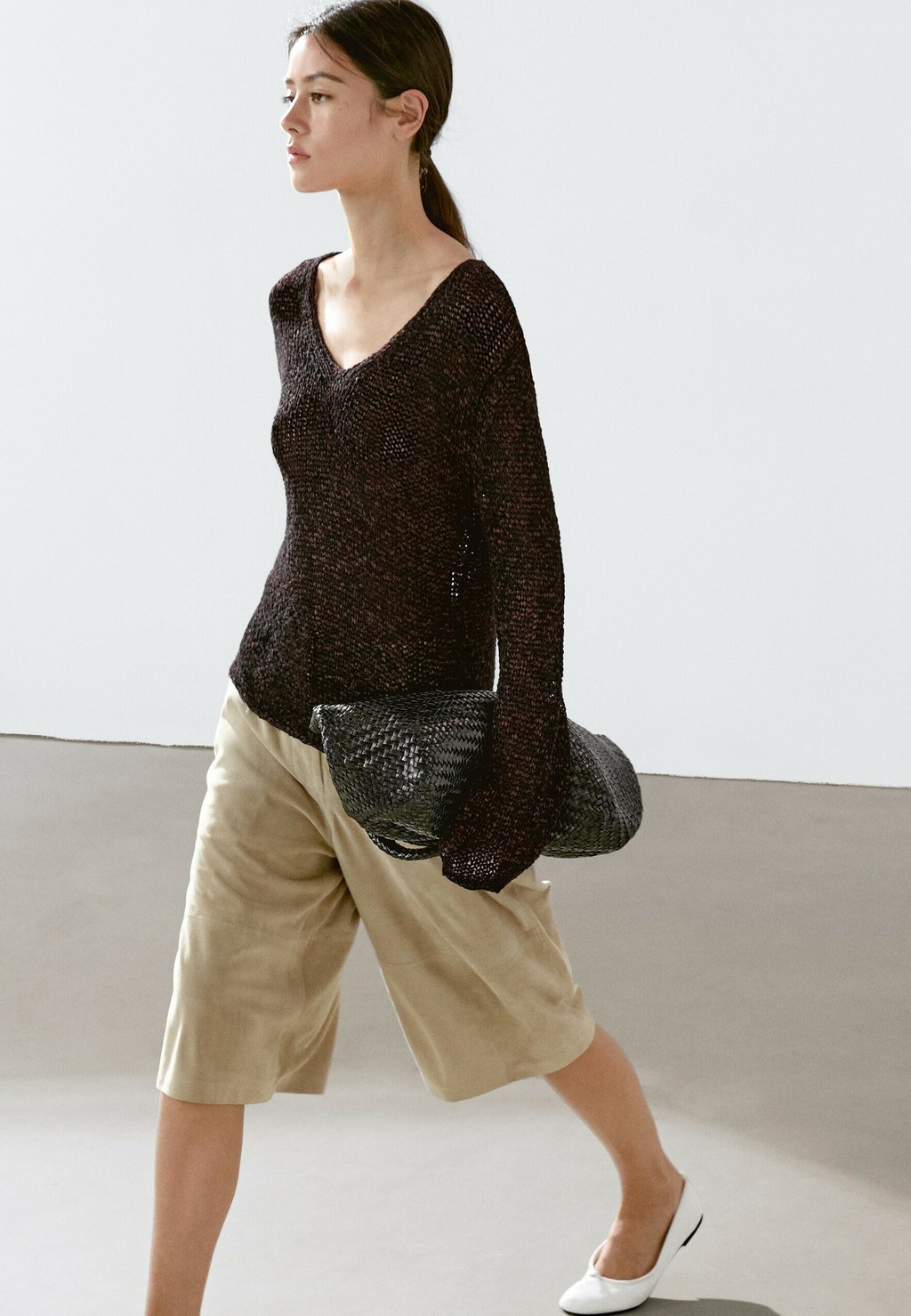 

Джемпер MOULINÉ Massimo Dutti, темно-коричневый
