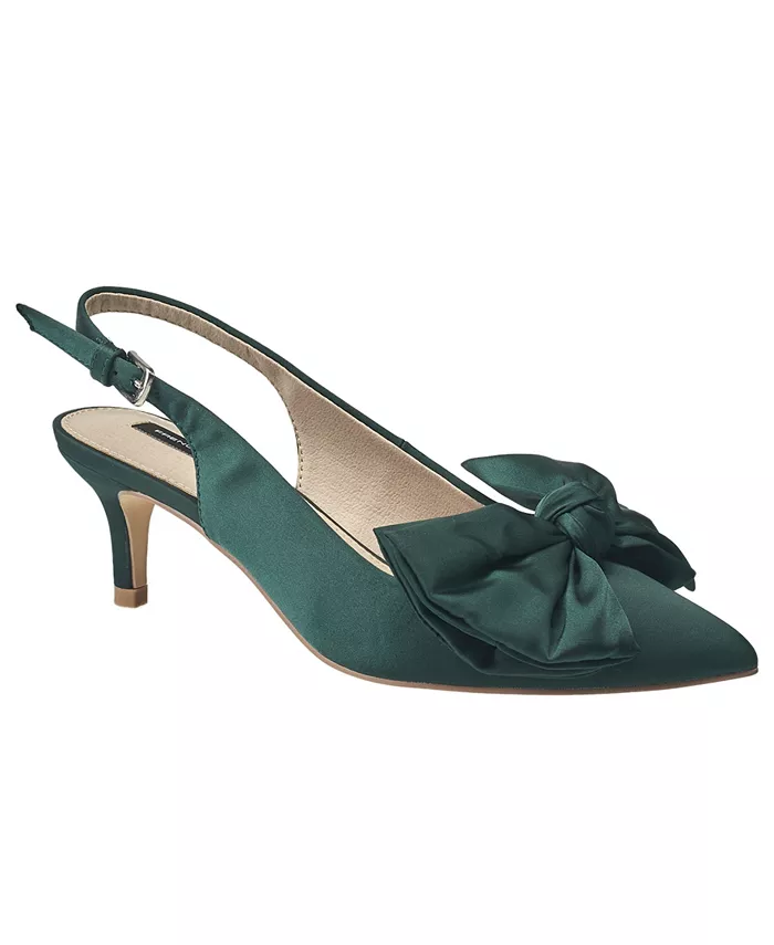 Женские туфли Quinnbow Slingback на низком каблуке French Connection, зеленый