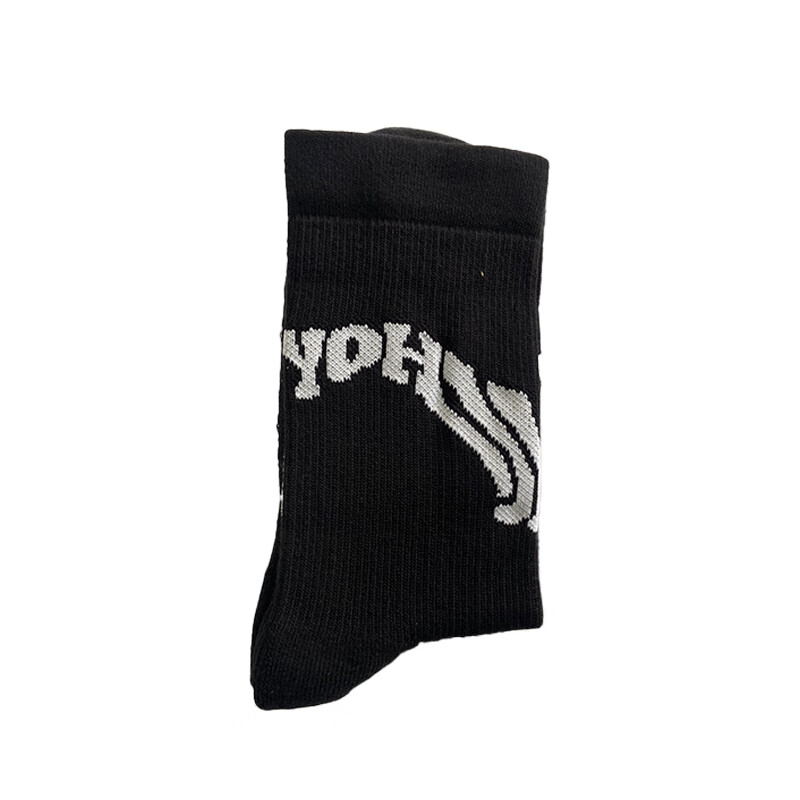 Носки Y 3 X Adidas Logo Intarsia knit Y-3, черный — фото 4