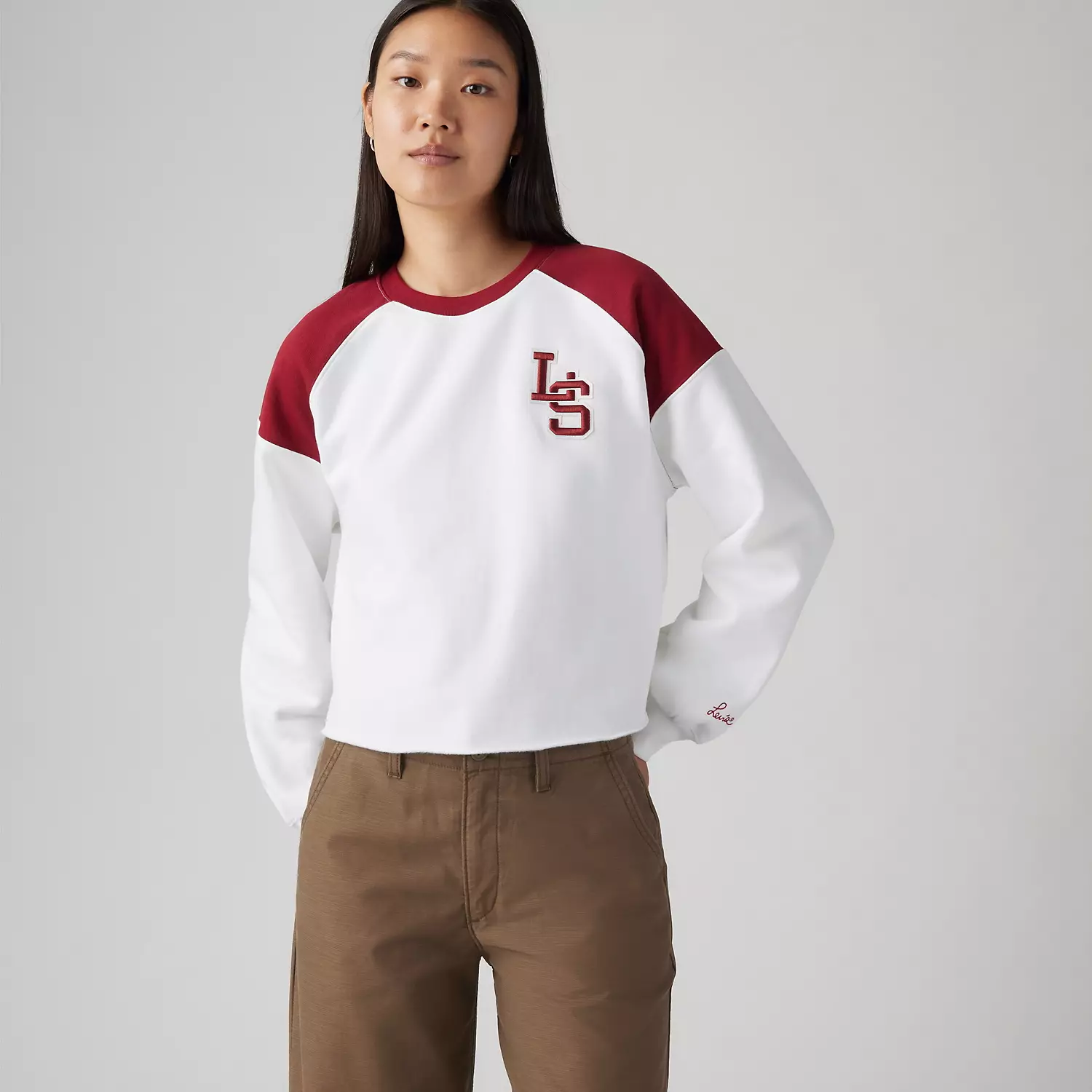 

Толстовка Campout Crew Levi's, цвет Sundried Tomato - Red