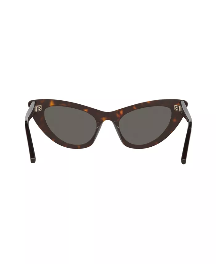 Женские классические солнцезащитные очки, YS000090 Saint Laurent, коричневый — фото 4