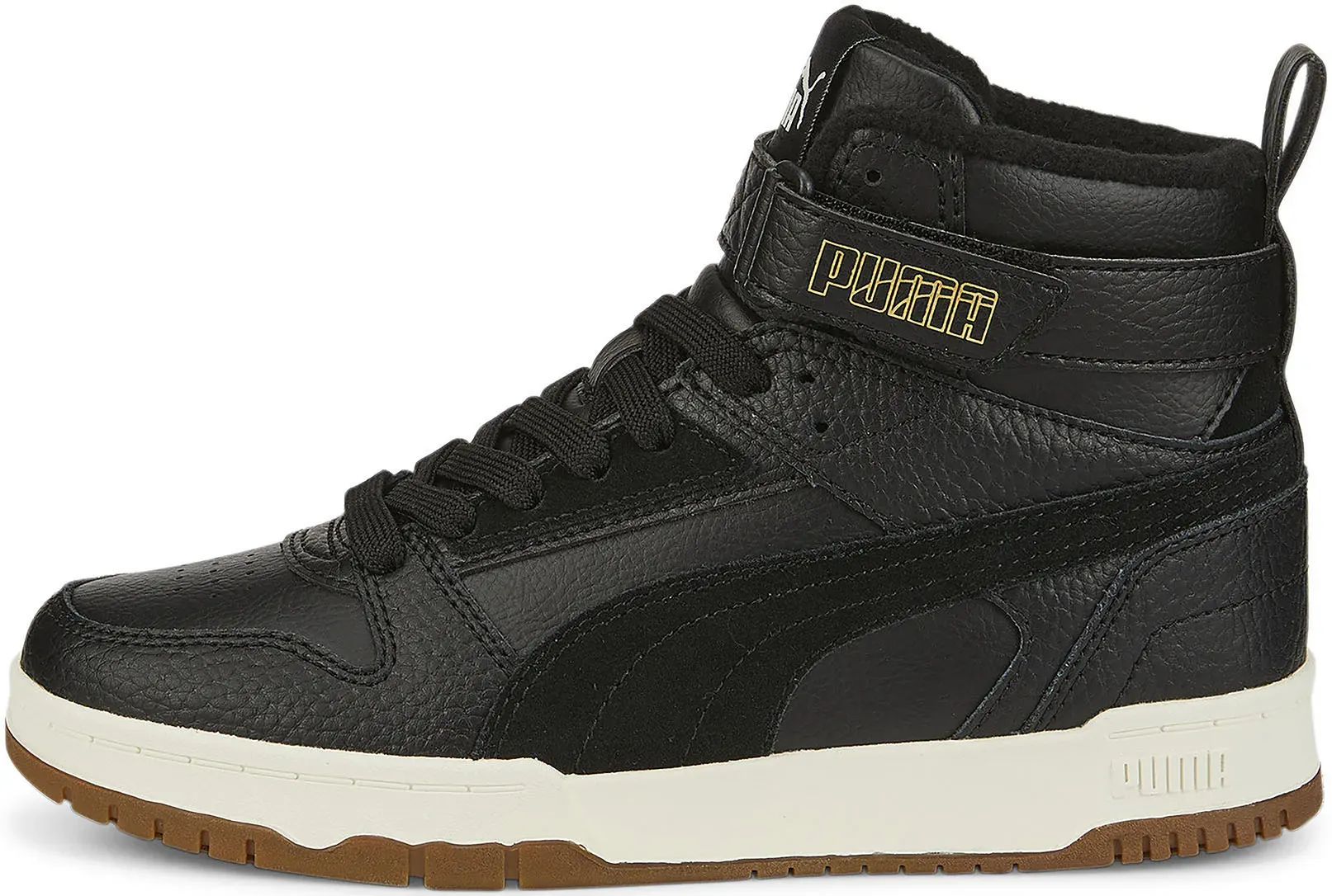 

Кроссовки PUMA "RBD GAME WTR JR", цвет Puma Black- Puma Black- Puma Team Gold