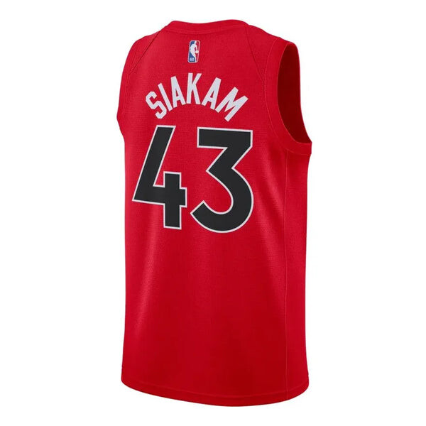 Футболка x nba toronto raptors 2020 icon edition свитер swingman Nike, красный — фото 2