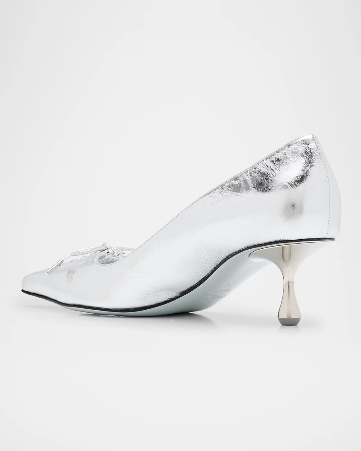 Корсетные туфли-лодочки Scarlett с эффектом металлик Jimmy Choo, серебряный — фото 4