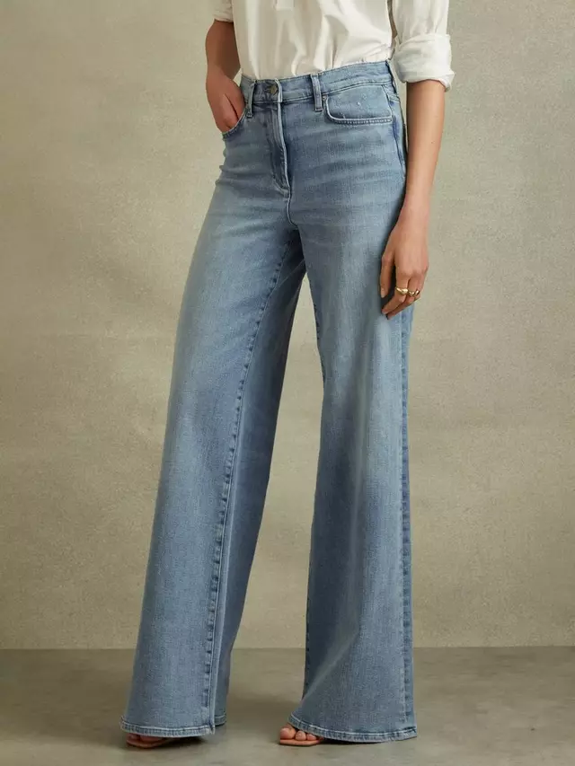 

Джинсы Reiss Ameria Wide Leg, цвет light/blue