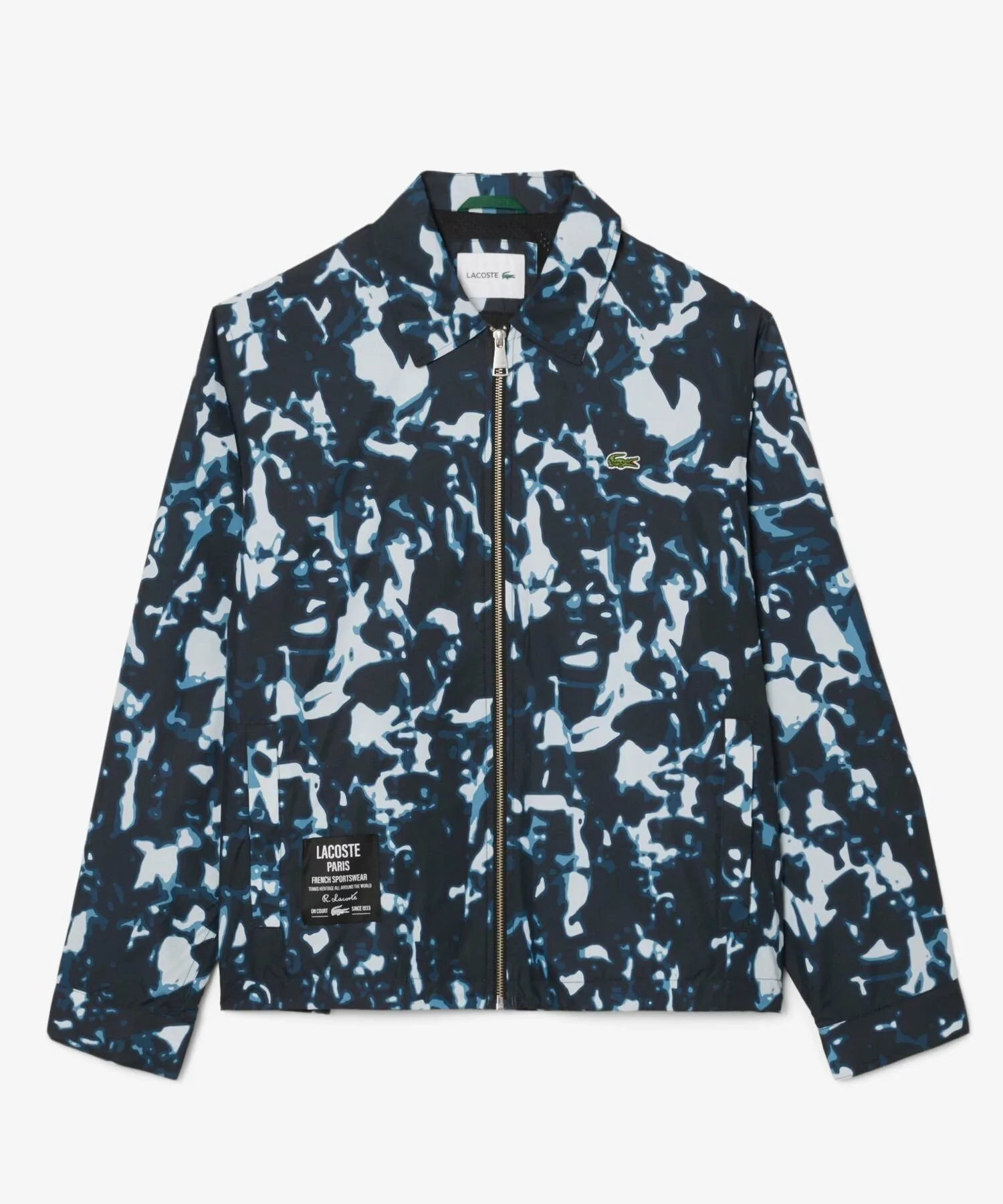 Водоотталкивающая, ветрозащитная, техническая куртка на молнии с сетчатой подкладкой по всей поверхности LACOSTE, Black