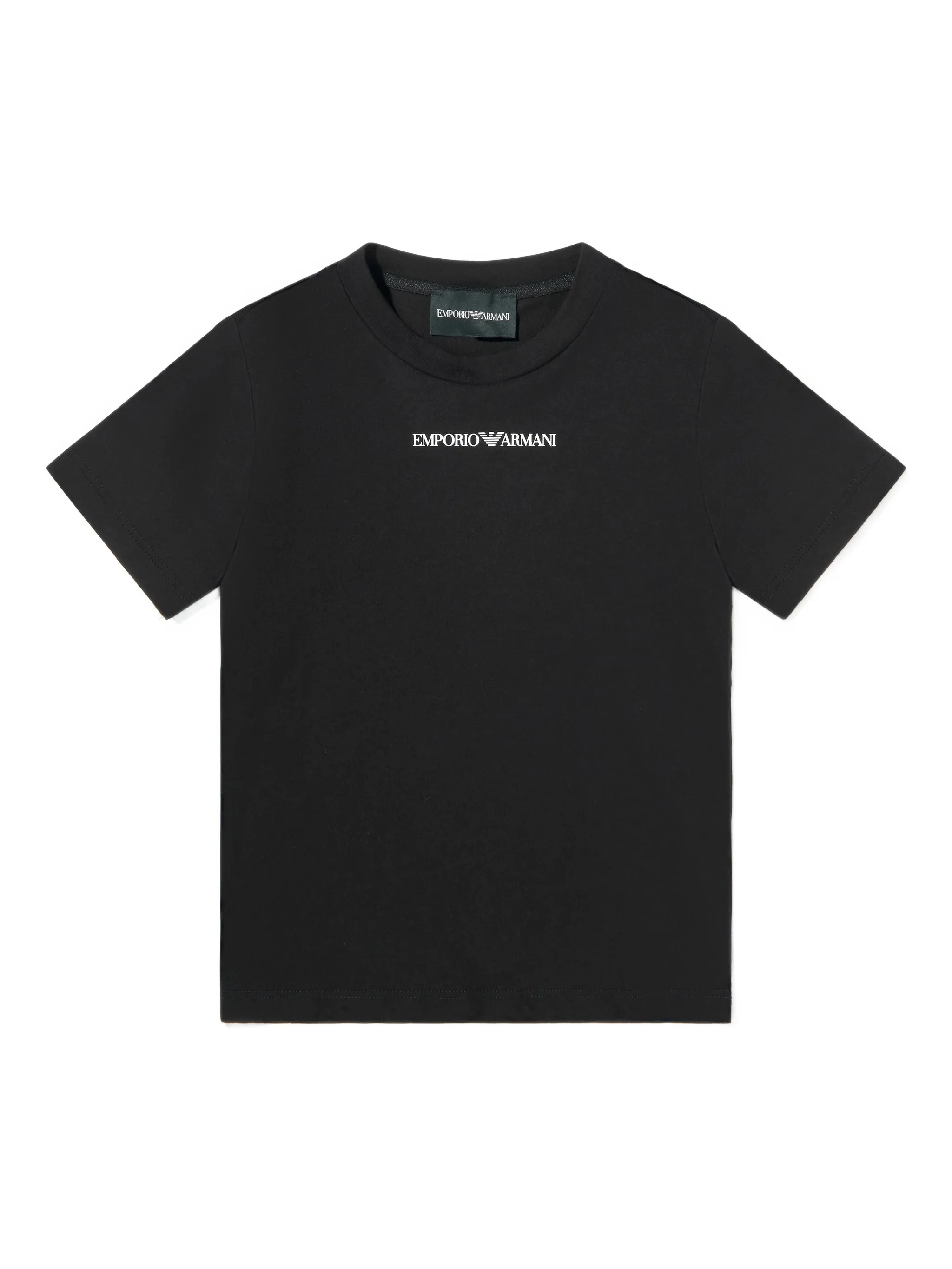 

Футболка с логотипом Emporio Armani Kids, черный