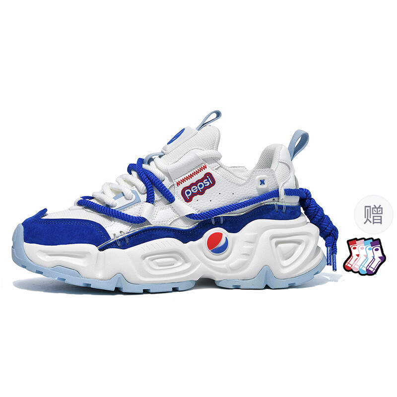 

Кроссовки Pepsi Jelly Color Series Chunky Sneakers Unisex Low-top, белый/голубой