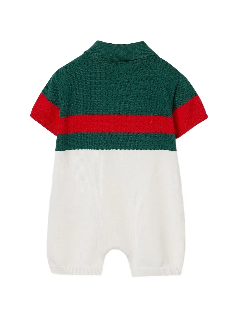 Комбинезон из ажурной вязки Gucci Kids, белый — фото 2