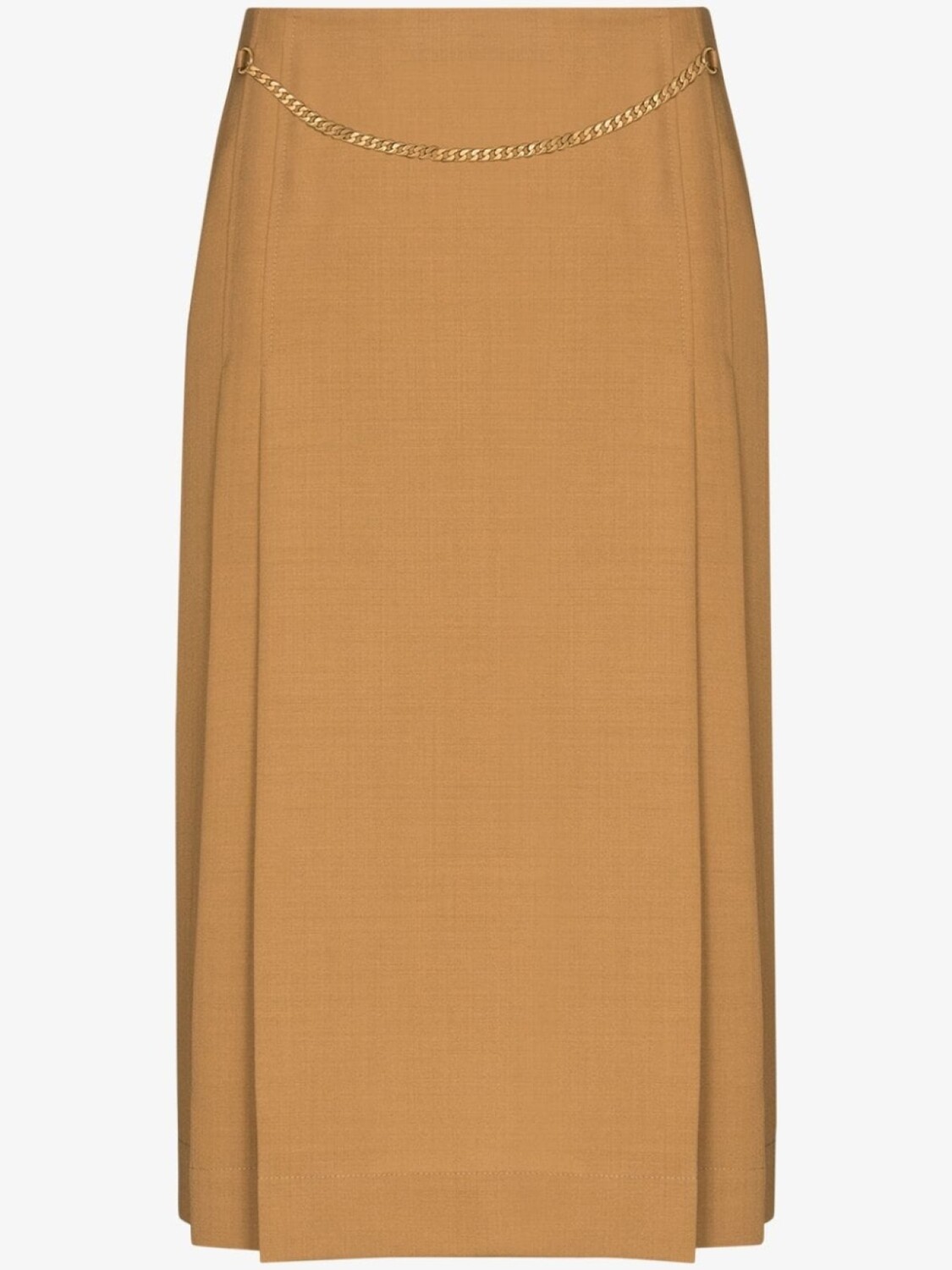 

Юбка миди с цепочкой Victoria Beckham, коричневый