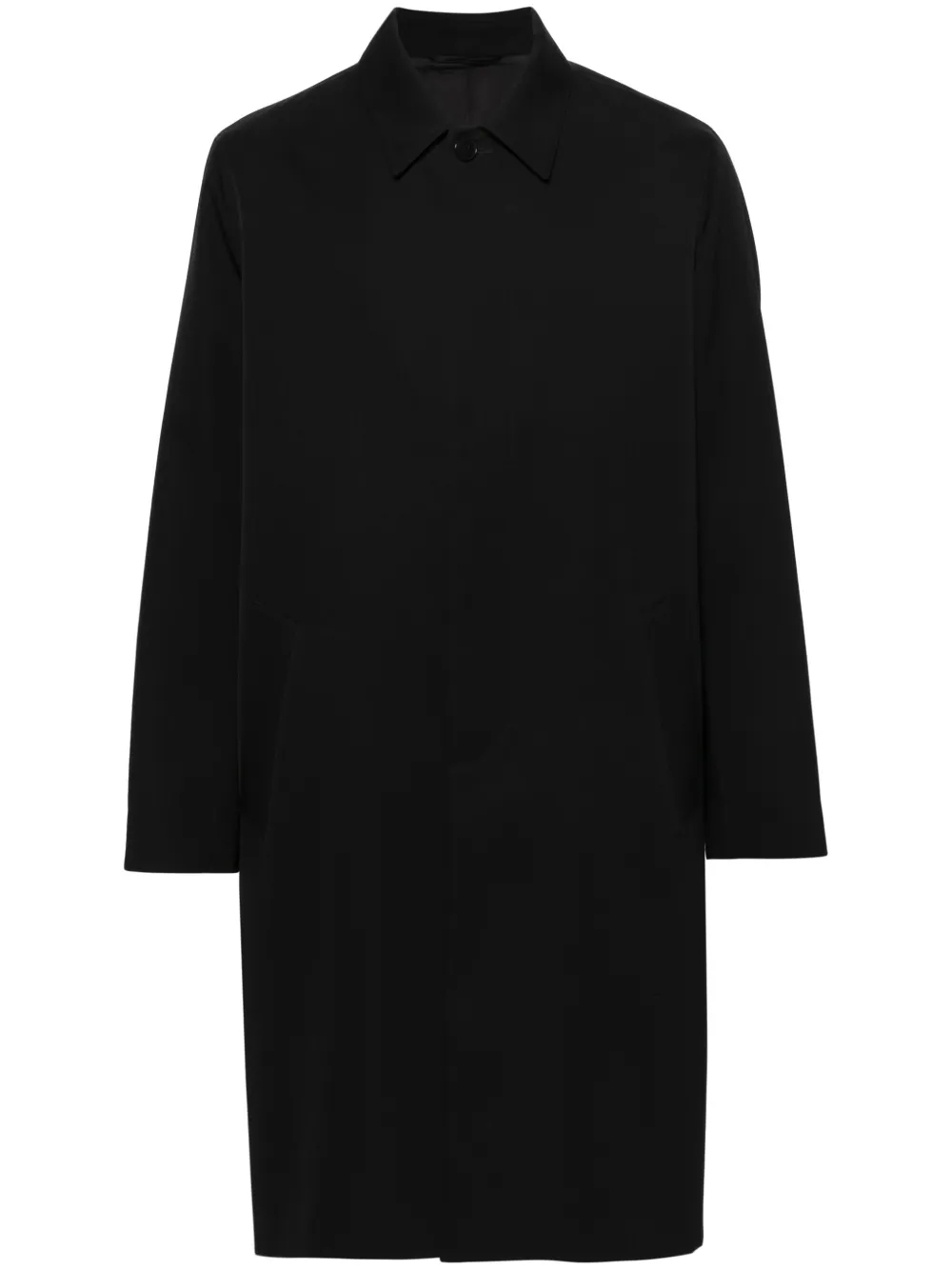 

Шерстяное пальто с классическим воротником MODES GARMENTS, черный