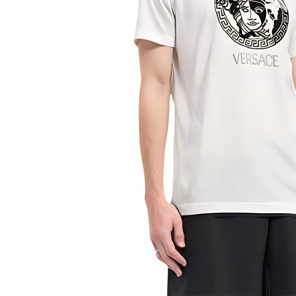 Футболка Medusa Head VERSACE, белая — фото 4
