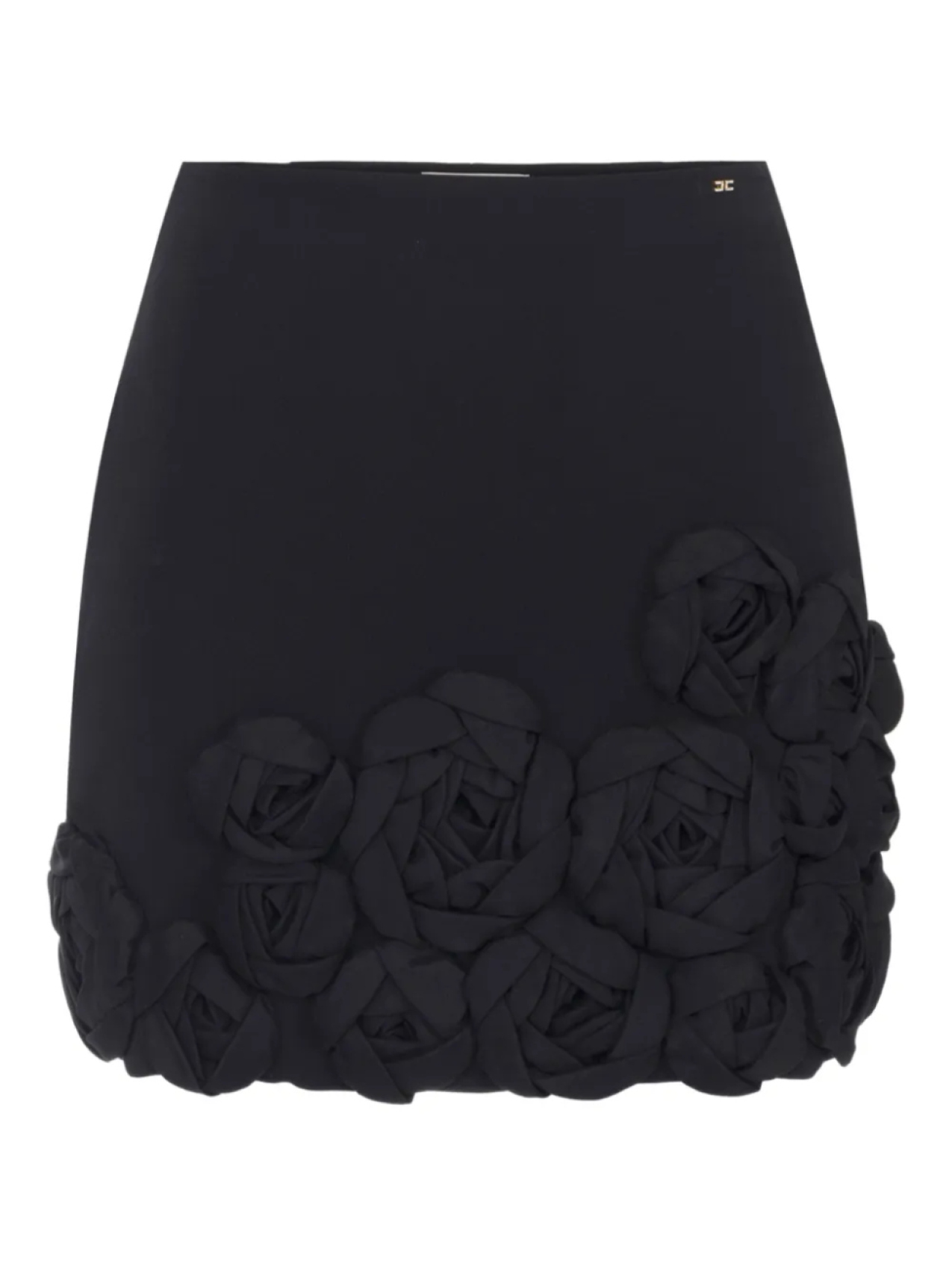 

Мини-юбка из крепа Elisabetta Franchi, черный
