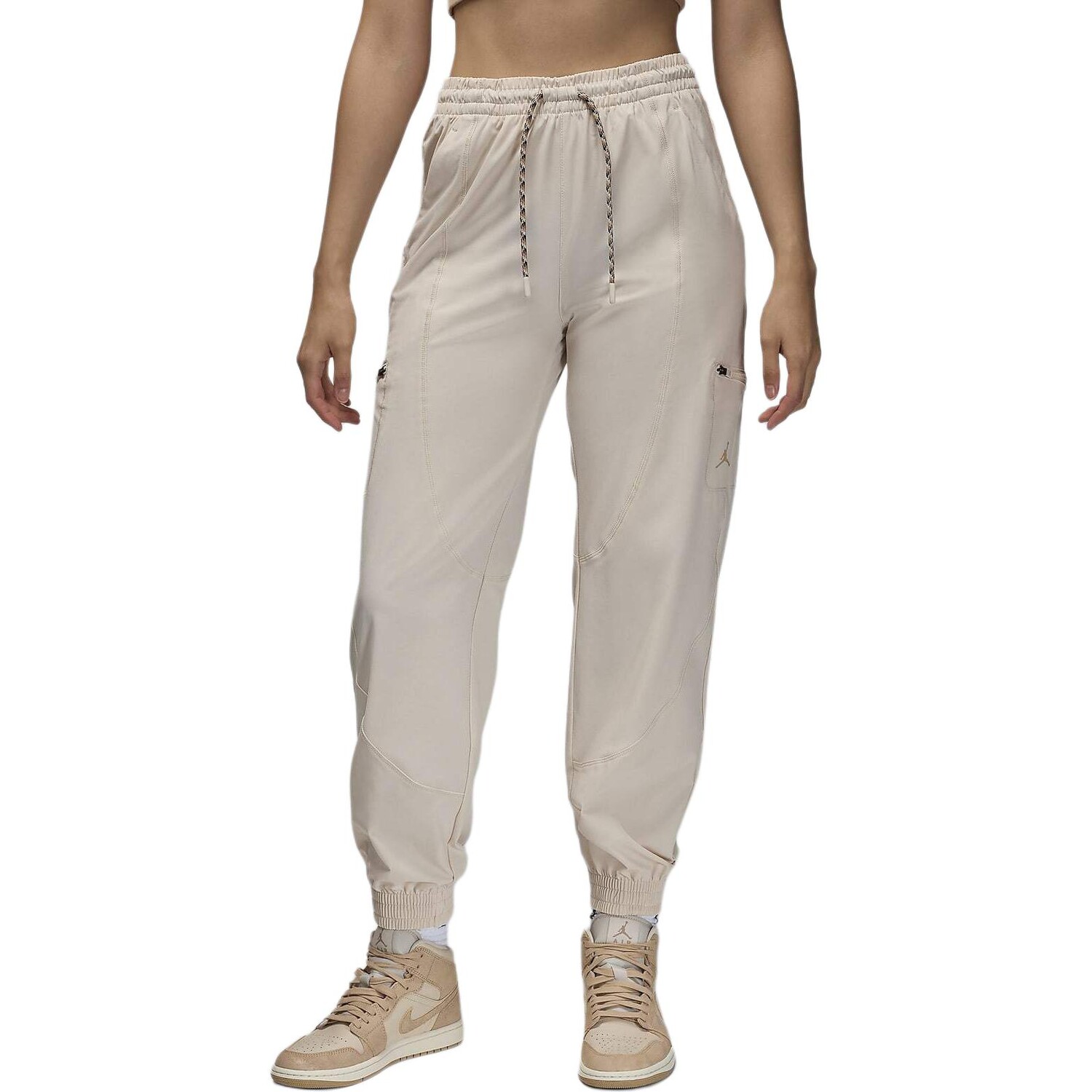 

Трикотажные спортивные штаны женские Legend светло-коричневые / Legend средне-коричневые Jordan