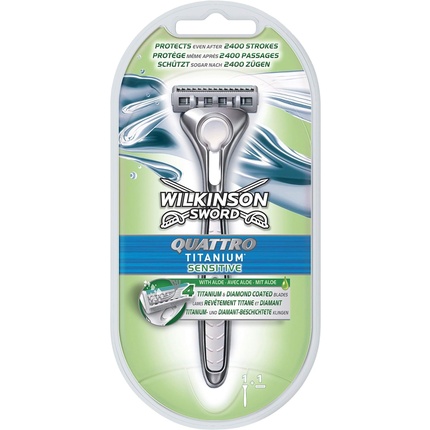 

Бритва Quattro Titanium Sensitive Wilkinson Sword