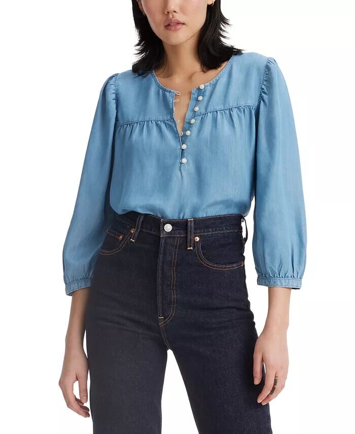 

Женская блузка Halsey с рукавом 3/4 Levi's, синий