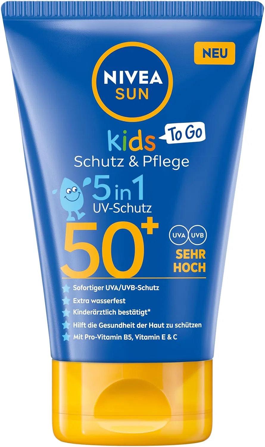 Детский солнцезащитный крем «Protection & Care To Go» SPF 50+ от Nivea Sun Beiersdorf