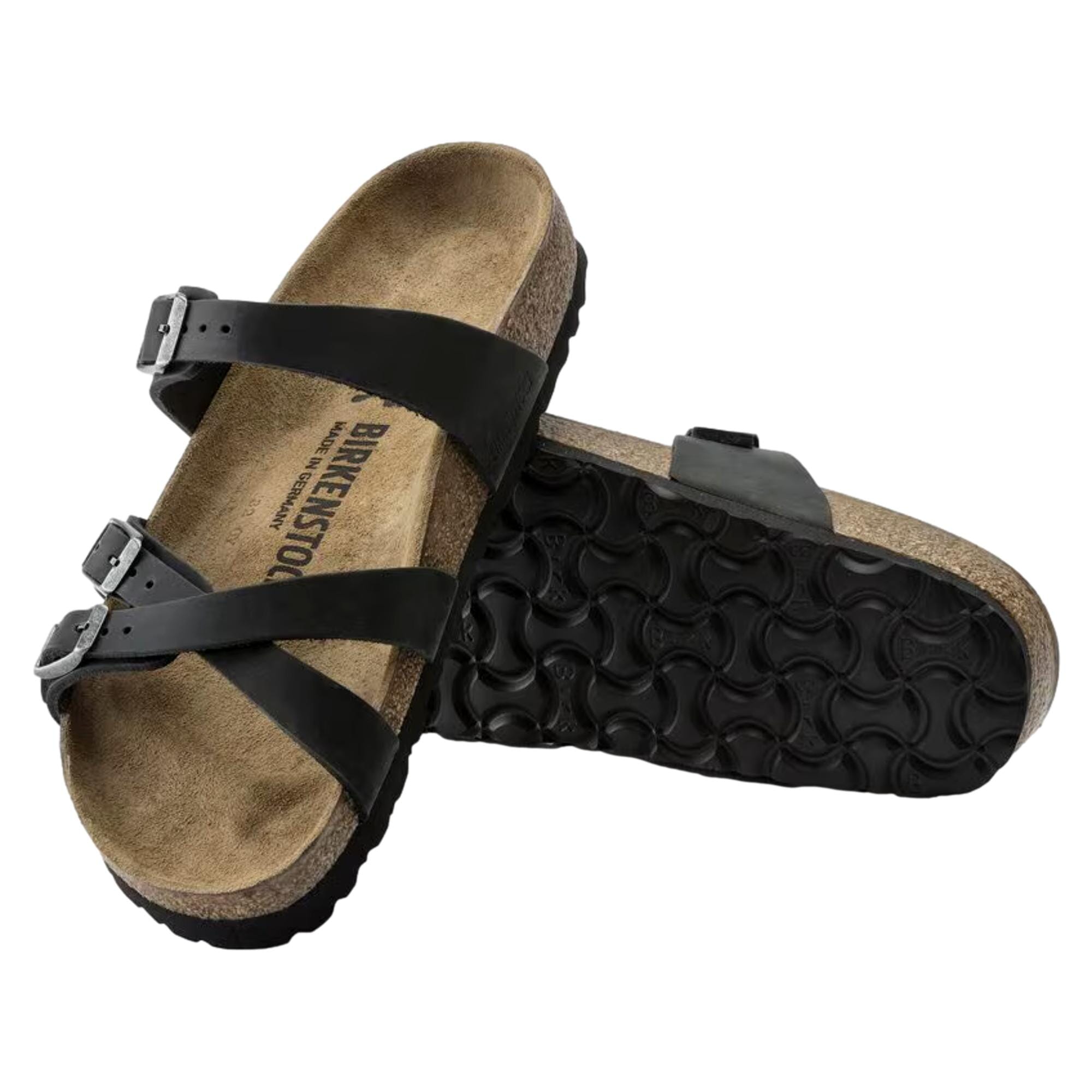 Биркеншток Франка Блэк 1021112 Женские мюли Birkenstock, черный — фото 2
