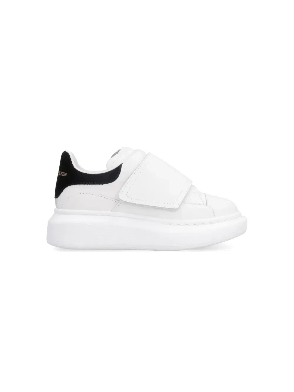 Кроссовки Oversized на липучках Alexander Mcqueen Kids, белый — фото 2