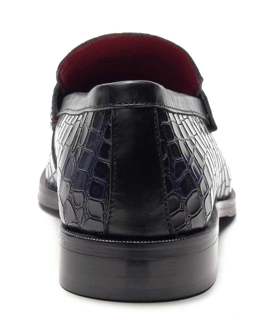 Мужские лоферы Nocturne Penny Loafers Carlos by Carlos Santana, NAVY — фото 3