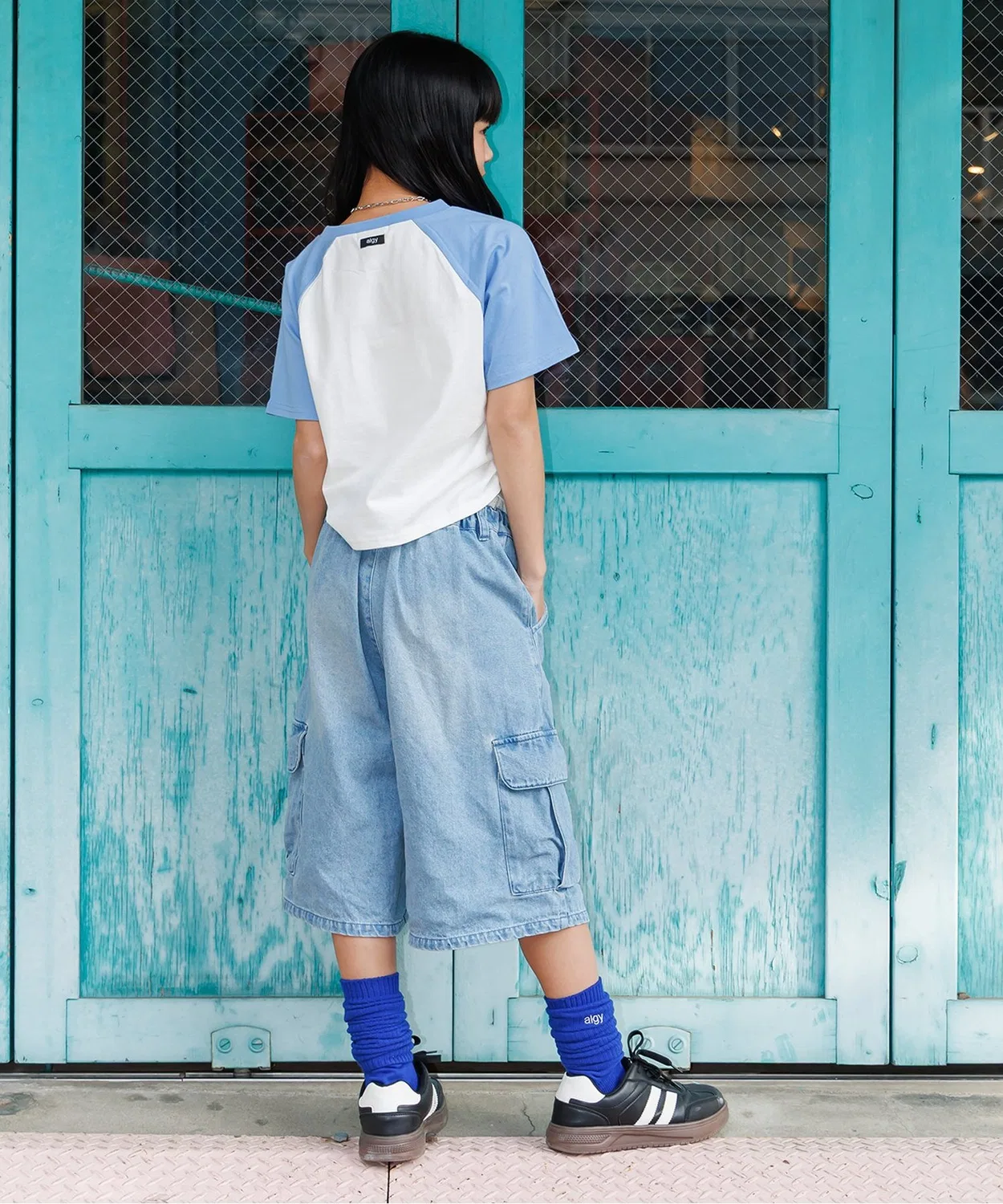 Носки Algy Color Loose Socks синие — фото 3
