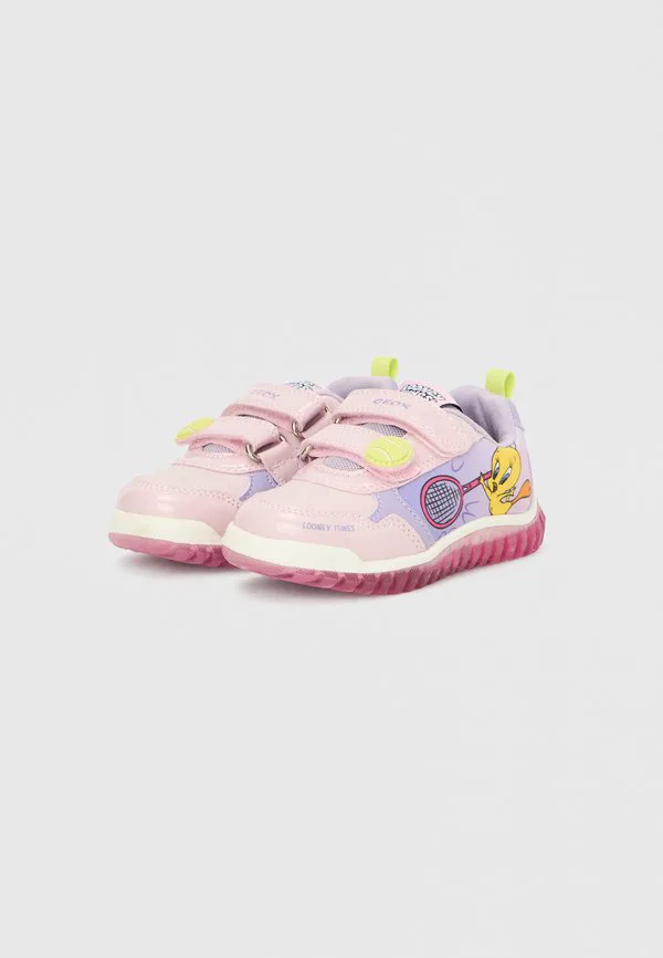 Кроссовки для девочек lightyloo из мультфильмов looney tunes Geox, Lilac — фото 2